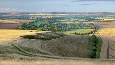View over Pewsey in Wiltshire.