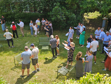 Teachers At A Festival Of Geography Event On The Terrace