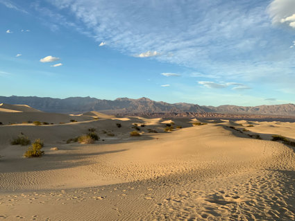 Sand Dunes and desert in Death Valley