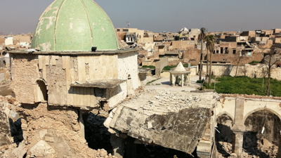 Conflict damage in Old City of Mosul