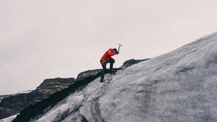 Maintain climber with pickaxe.