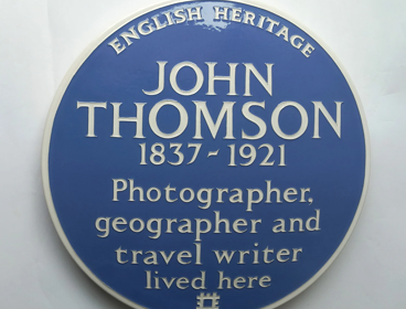 English Heritage blue plaque of John Thomson