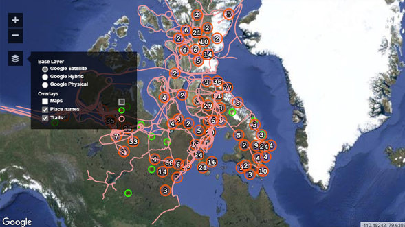 Gps Inuit Mapping Inuit trails | RGS