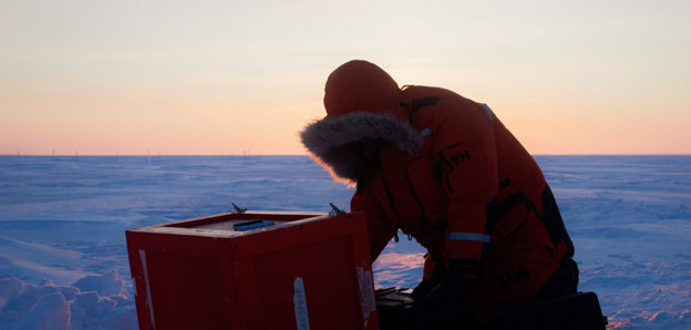 Robbie on Cambridge Bay (Nunvut, Canada) during fieldwork in the Arctic.