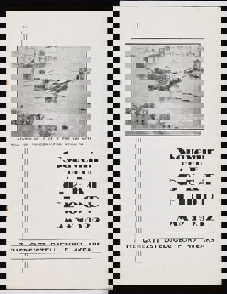 Old great flood poster