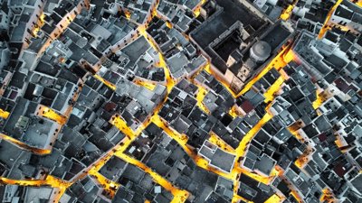 Aerial view of city during daytime.