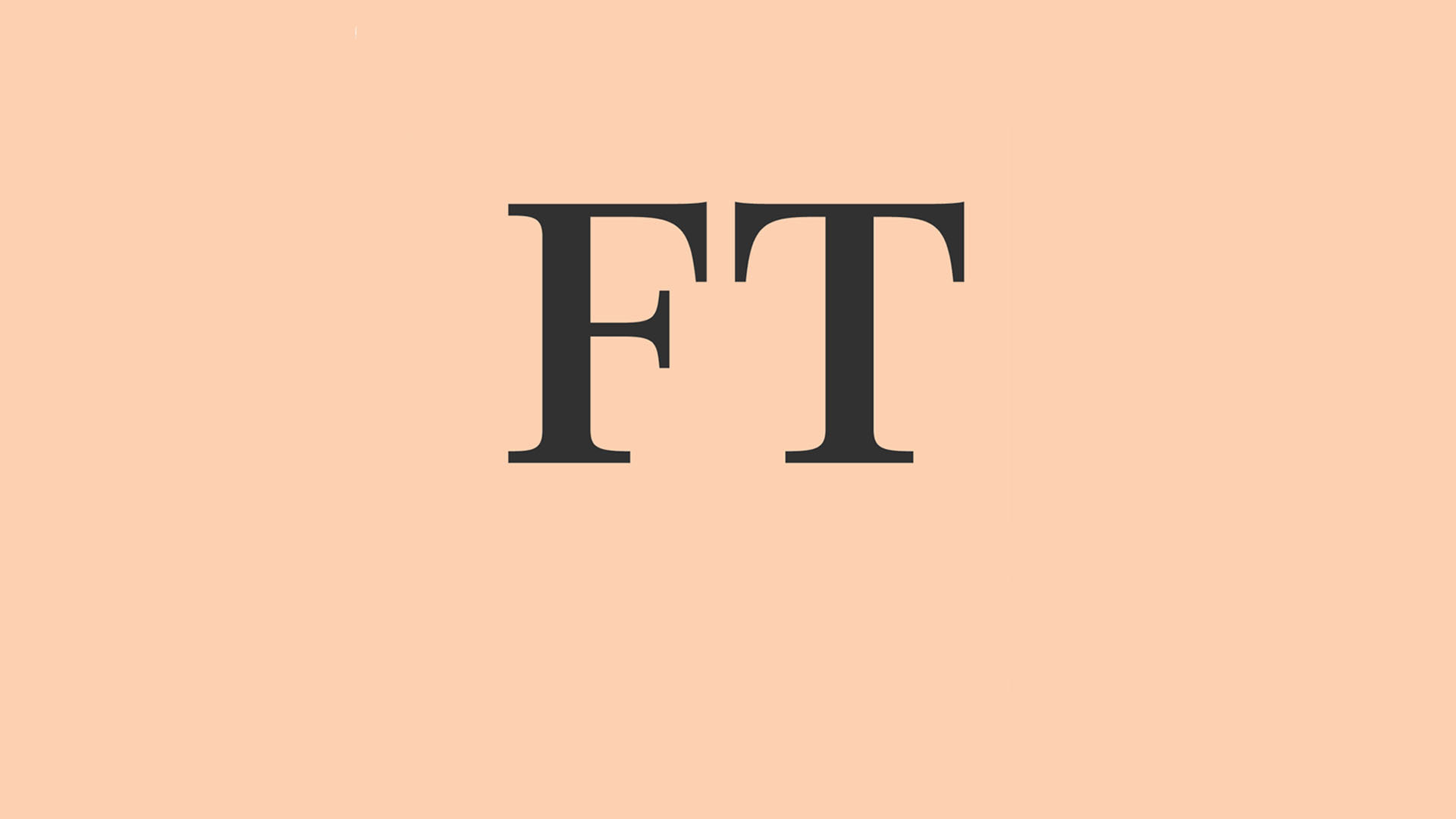 FT logo against a pale organge background.