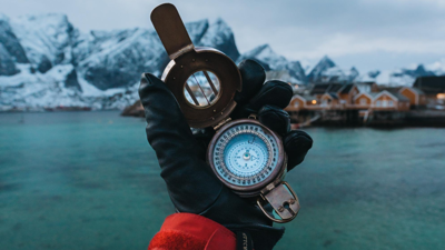 Person holding measuring device