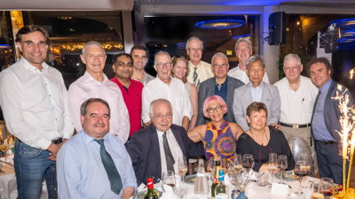 Group at a gala dinner at the International Geographical Union's Centennial Congress in Paris in July 2022