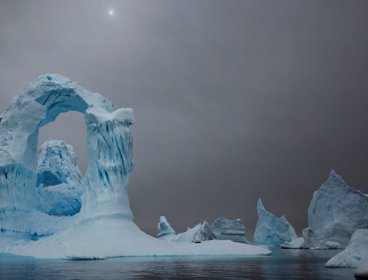 Dramatic Arctic landscape shot.