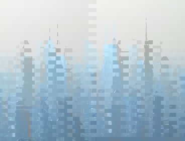 Smog over a chinese city