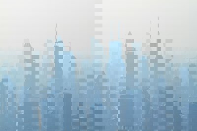 Smog over a chinese city