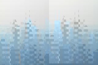 Smog over a chinese city
