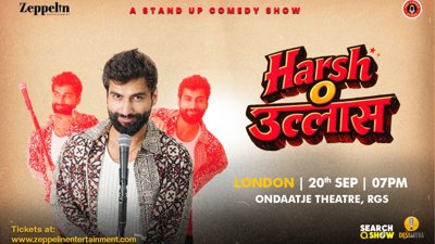 Harsh Gujral poster for stand up comedy show.