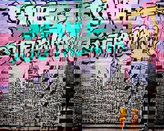 Graffiti that reads 'Save Southbank'
