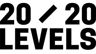 Bold black text displaying '20 / 20 LEVELS' on a white background.