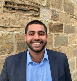 Smiling young professional man