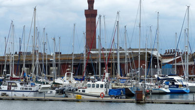 Marina with boats