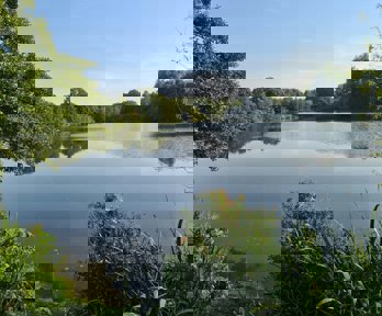 A body of water on a fine day