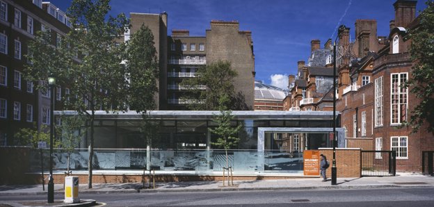 Full view of the RGS on Exhibition Road, Kensington, London