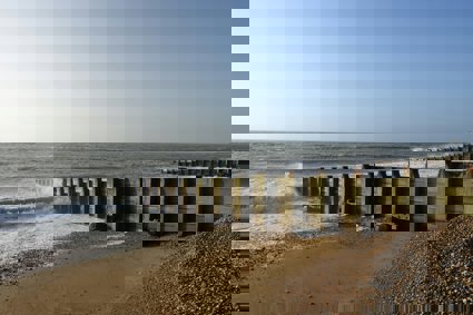 Groynes on a beach