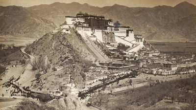 The Potala Palace in Lhasa, Tibet (China) in 1924.