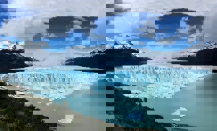 Landscape photography of a glacier