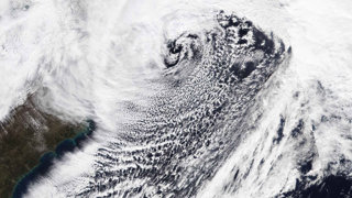 Nor’easter satellite image.
