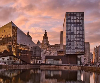 City of Liverpool at dusk