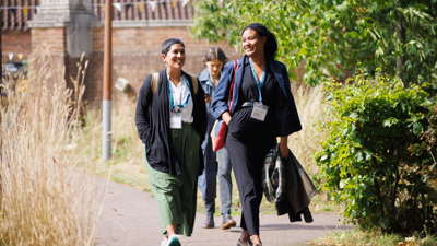 Delegates walking at annual conference in Birmingham