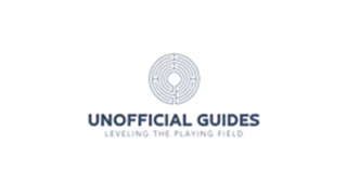 Circular maze logo above the text 'UNOFFICIAL GUIDES' with the tagline 'Leveling the Playing Field'.