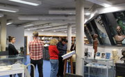 Researchers take a tour and look at Collections material