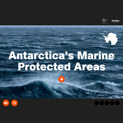 Antarctica's Marine protected areas interactive screenshot