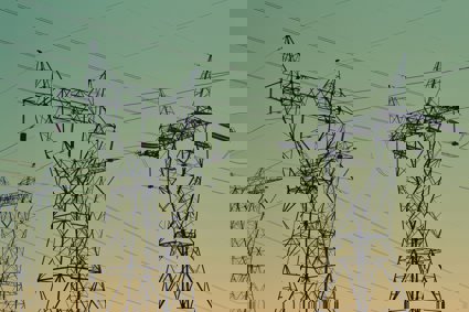 Electricity pylons