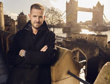 Dan Jones against backdrop of Tower Bridge.