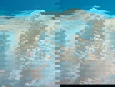 Clouds on a bue sky background