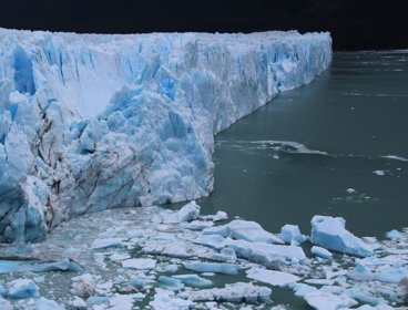 Retreating glacier.