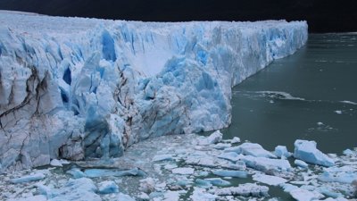 Retreating glacier.
