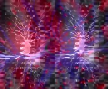 Purple and pink plasma ball