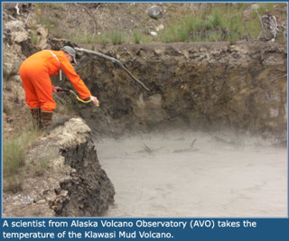 Working on the volcano