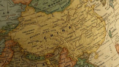 China is shown on a map.