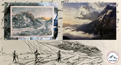 Some sketches and a photo of high-altitude environments 