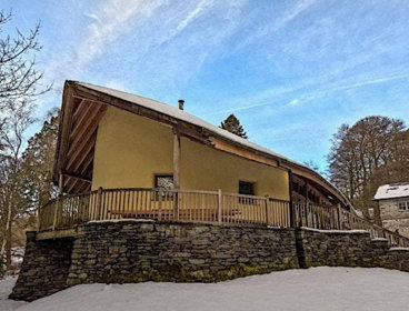 The Footprint building in Windermere in winter.