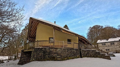 The Footprint building in Windermere in winter.
