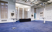 The education centre set-up as a conference catering space. 