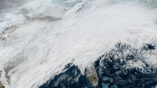 Winter storm over the US.
