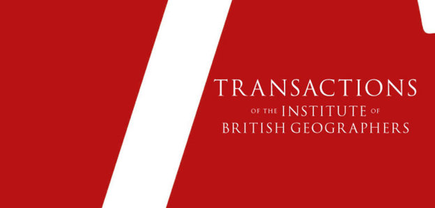 Logo for the journal Transactions of the Institute of British Geographers.