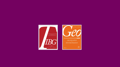 Transactional and Geo magazine logos.