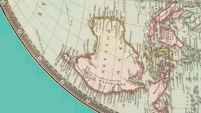 Historical map of New Holland.