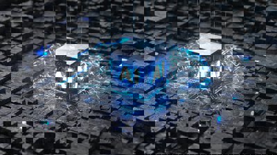 A cube with the letters AI written around it